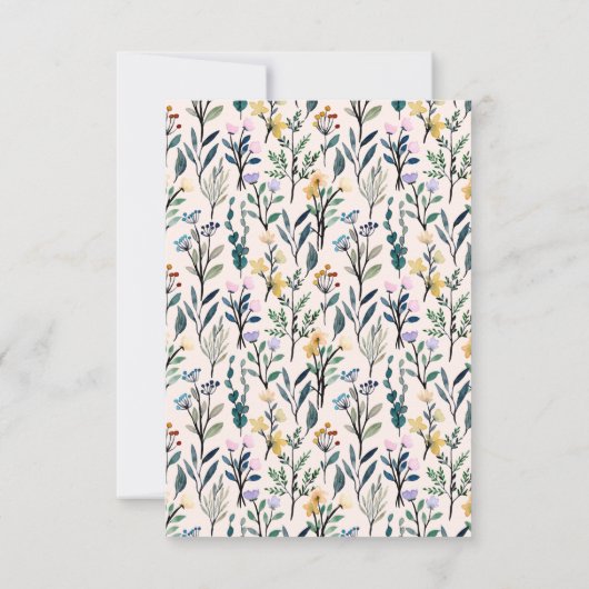 Snel handgeschreven script bericht esthetisch bedankkaart (Achterkant)