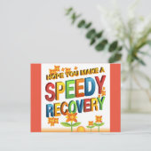 Snel herstel briefkaart (Staand voorkant)