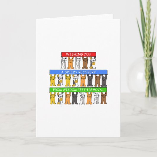 Snel herstel van verstandskiezen kaart (Voorkant)