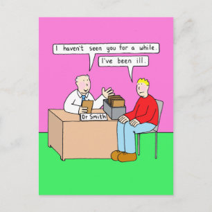 Snel Humor in de Kantoor van de dokter Briefkaart