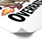 Snel is overrated Sloth Rocket Poster (Hoek)