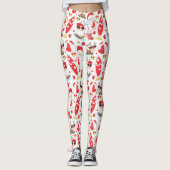 Snel kerstbalpatroon leggings (Voorkant)