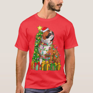 Snel-kerstboom die overeenkomt met Santa English B T-shirt