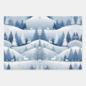 Snel kerstcadeaupapier set van 3 inpakpapier vel (Voorkant 2)