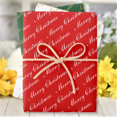 Snel kerstcadeauscript inpakpapier vel