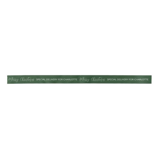 Snel kerstcadeauscript op maat lint (Voorkant)