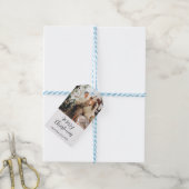 Snel kerstfamilieforectografie cadeaulabel (Met Touw)