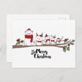 Snel kerstfeest Cartoons Briefkaart (Voorkant / Achterkant)