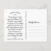 Snel kerstfeest Foto Festive Typography Briefkaart (Achterkant)