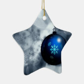 Snel kerstfeest keramisch ornament (Rechts)