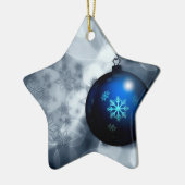 Snel kerstfeest keramisch ornament (Links)