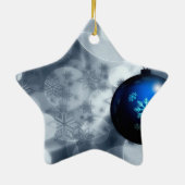 Snel kerstfeest keramisch ornament (Achterkant)