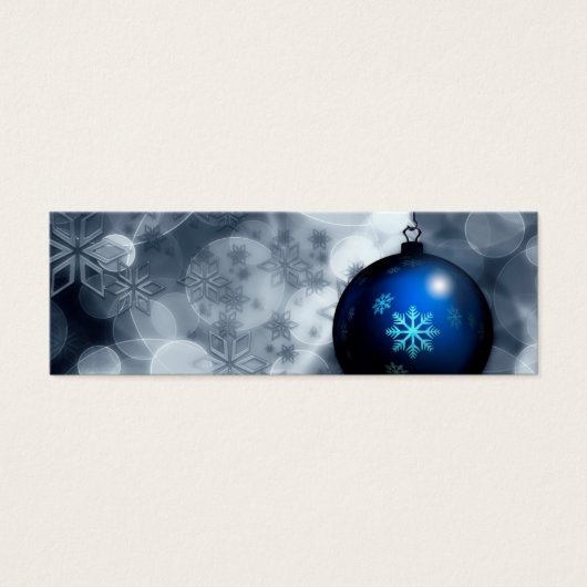 Snel kerstfeest mini visitekaartjes (Voorkant)