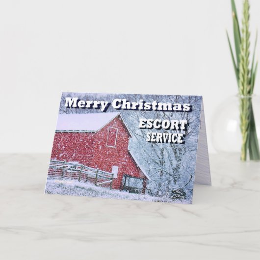 Snel kerstkaart feestdagen kaart (Voorkant)