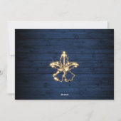 Snel kerstlicht Rustige FOTO-groet Feestdagenkaart (Achterkant)