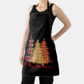 Snel kerstontwerp met naadloze patronen schort (Insitu)