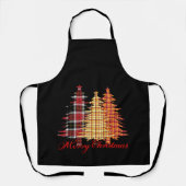 Snel kerstontwerp met naadloze patronen schort (Voorkant)