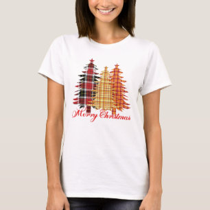 Snel kerstontwerp met naadloze patronen t-shirt