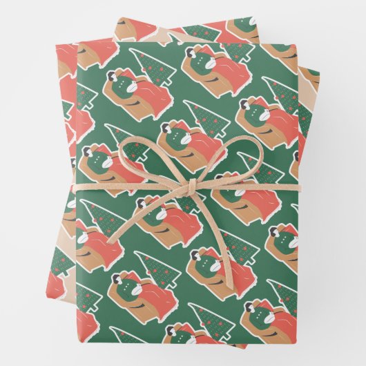 Snel kerstpapier inpakpapier vel (In situ)