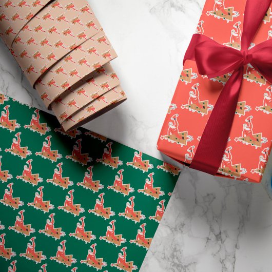 Snel kerstpapier inpakpapier vel