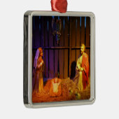 Snel kerstscherm in Washington DC Metalen Ornament (Rechts)