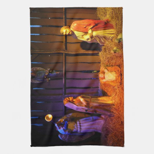 Snel kerstscherm in Washington DC Theedoek (Verticaal)