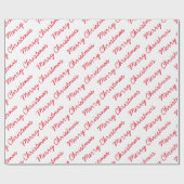 Snel kerstscript cadeaupapier (Vlak)