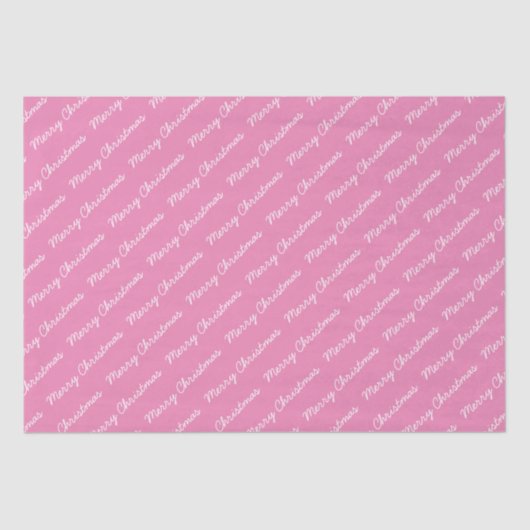 Snel kerstscript, helder roze tissuepapier (Voorkant)