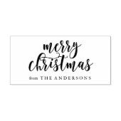 Snel kerstscript 	rubberstempel (Afrduk)
