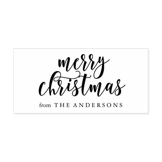 Snel kerstscript 	rubberstempel (Afrduk)