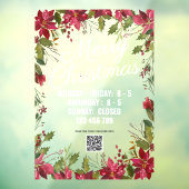 Snel kerstviering kerstviering raamsticker (Vel 3)