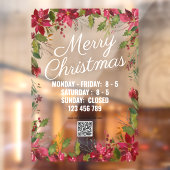 Snel kerstviering kerstviering raamsticker (Vel 2)