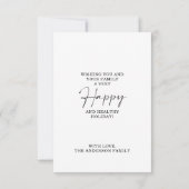 Snel ledige kerstfotokaarten bedankkaart (Achterkant)