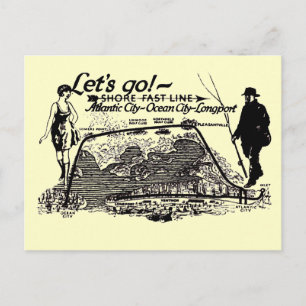 Snel lijnrolleys 1910 Briefkaart