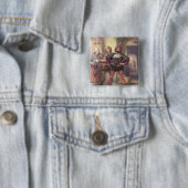 Snel, Nym en Bardolph Vierkante Button 5,1 Cm (In situ)