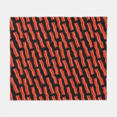 Snel patroon met Bacon Strips Fleece Deken (Voorkant (Horizontaal))