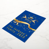 Snel penseelscript, met Kerstmis Folie Feestdagenkaart (Gedraaid)