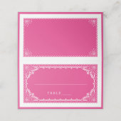 Snel plaatje | Fuchsia Papel Picado Pattern (Buitenkant ongevouwen)