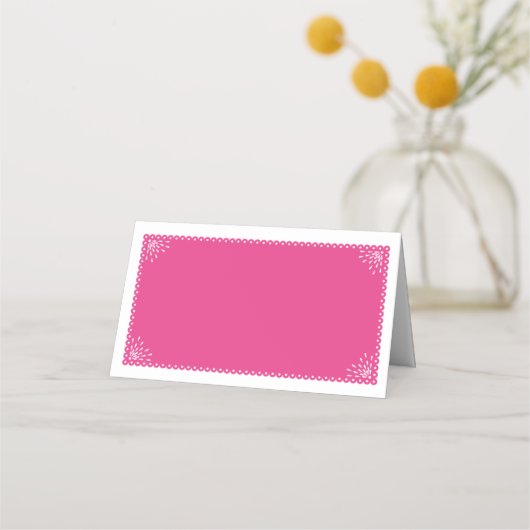 Snel plaatje | Fuchsia Papel Picado Pattern (Achterkant)