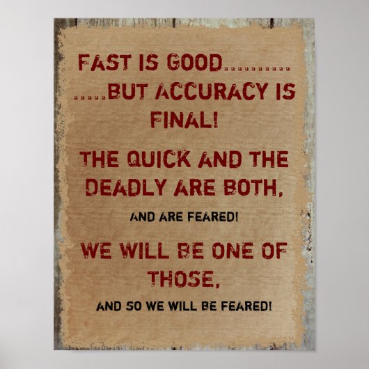 Snel Poster Motivatie tekenen (Voorkant)