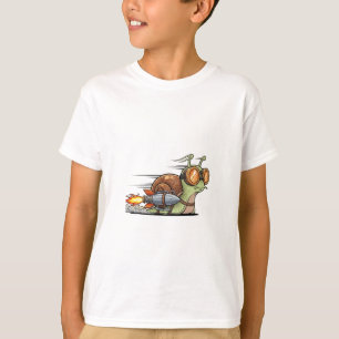 Snel Raket Slak met Beschermbril Kinderen T-shirt