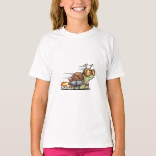 Snel Raket Slak met Beschermbril Kinderen T-shirt