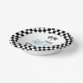 Snel & Vijf Blauwe Race Auto 5e Verjaardagsfeestje Papieren Kommen (Gebogen)