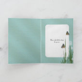 Snel vlinder op pufbloem kaart (Binnen)