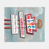 Snel voedsel tekenen fleece deken (Voorkant (Horizontaal))