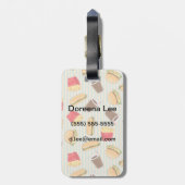 Snel voedselpatroon 2 bagagelabel (Achterkant verticaal)