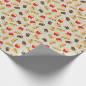 Snel voedselpatroon 2 cadeaupapier (Hoek)