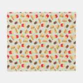 Snel voedselpatroon 2 fleece deken (Voorkant (Horizontaal))