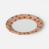 Snel voedselpatroon 2 papieren bordje (Gekanteld)