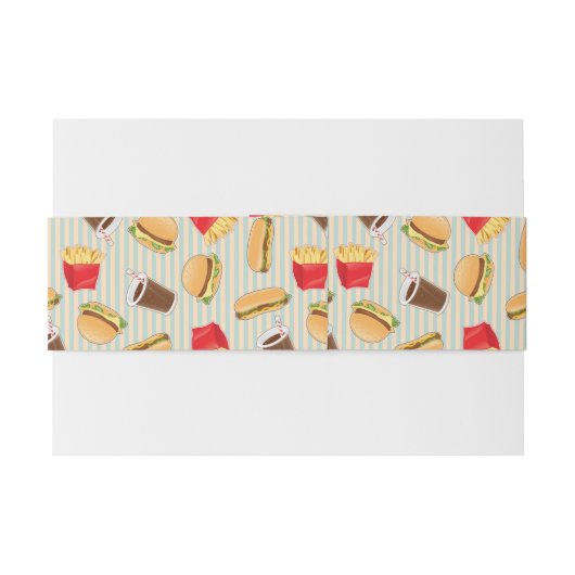 Snel voedselpatroon 2 uitnodigingen wikkel (Achterkant Voorbeeld)